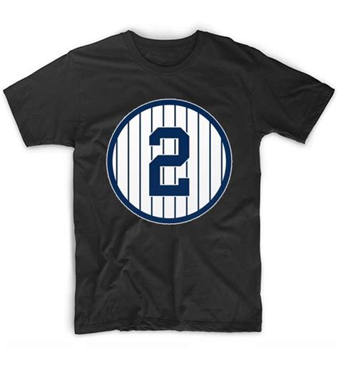 Derek Jeter #2 Jersey Number T-Shirts - Clothfusion Tees, essential t-shirts