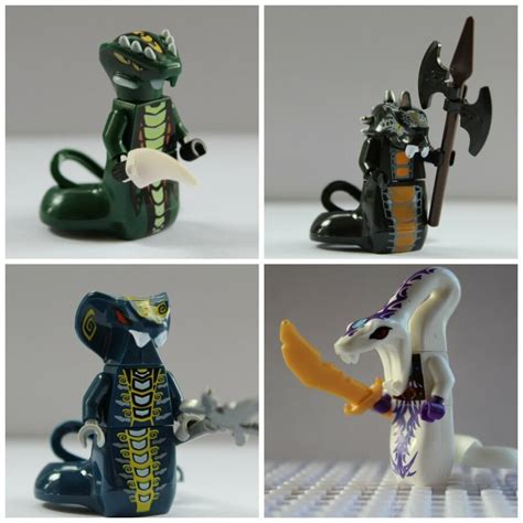 Ninjago Ninja Serpentine Snake Pythor Skales Acidius Toy Mini Figures ...