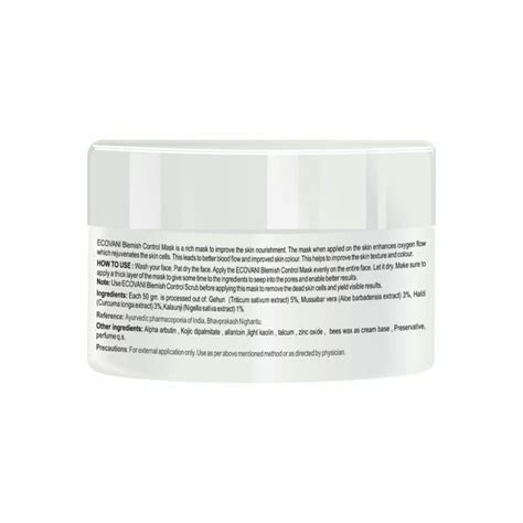 Blemish Mask to Remove Blemishes and dark spots - Ecovani Organics