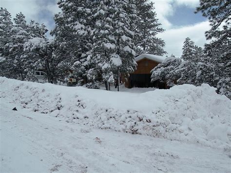 Heber-Overgaard, AZ : Our cabin after the big snow storm photo, picture, image (Arizona) at city ...