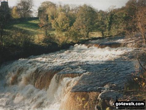 Walk Route Map ny186 Aysgarth Falls from Aysgarth