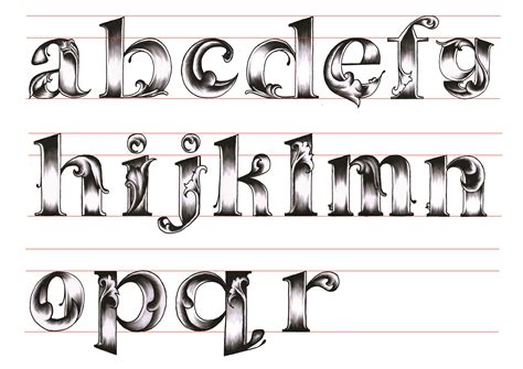 8 Different Font Styles Images - Different Tattoo Styles Fonts, Alphabet Different Lettering ...