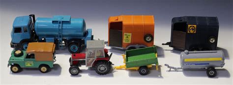 A collection of 1970s and 1980s Britains farm series vehicles and ...