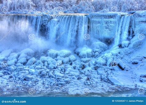 Frozen American Falls in Winter Stock Image - Image of falls, york: 12534547