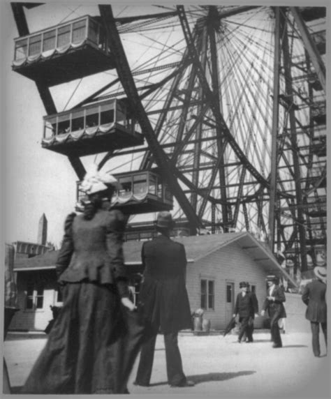 Ferris Wheel, World's Fair Chicago, 1893. Image: Library of Congress. - Racing Nellie Bly-Famous ...