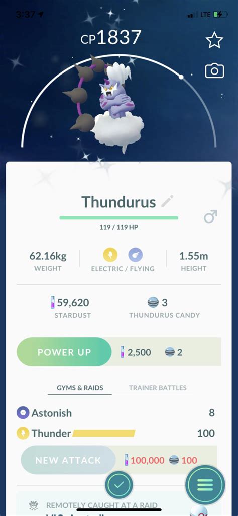 First thundurus raid shiny , thank you ! : r/PokemonGoRaids