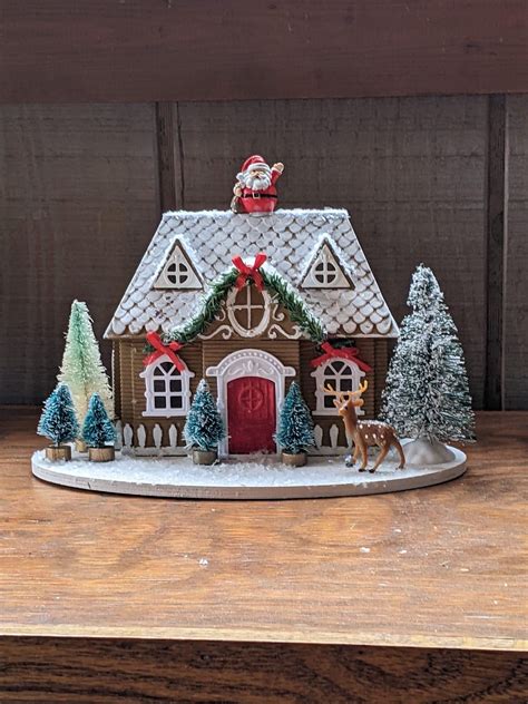 Pin by Diane Troutman on Dollar Tree houses | Christmas gingerbread house, Dollhouse christmas ...