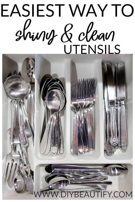 Easiest Way to Clean Stainless Steel Utensils - DIY Beautify - Creating Beauty at Home