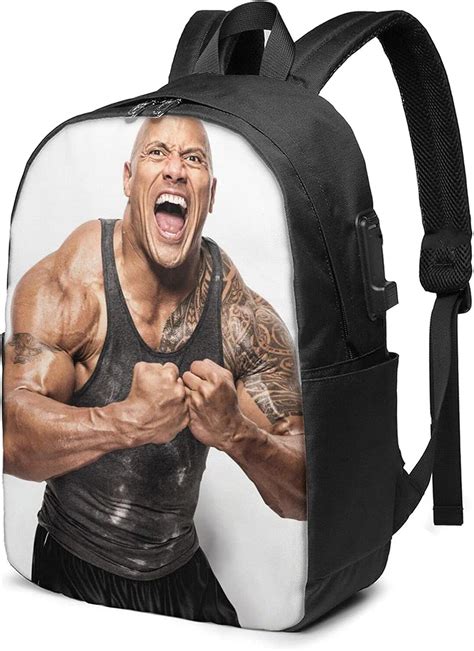 Dwayne Douglas Johnson Backpack Laptop Backpacks For School And Outdoor ...