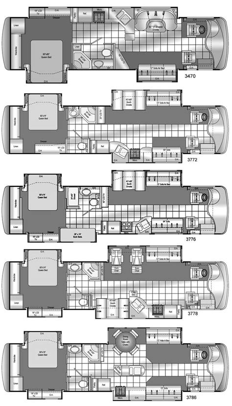 Damon Astoria class A motorhome floorplans - large picture