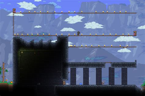 My first expert mode Skeletron arena : r/Terraria