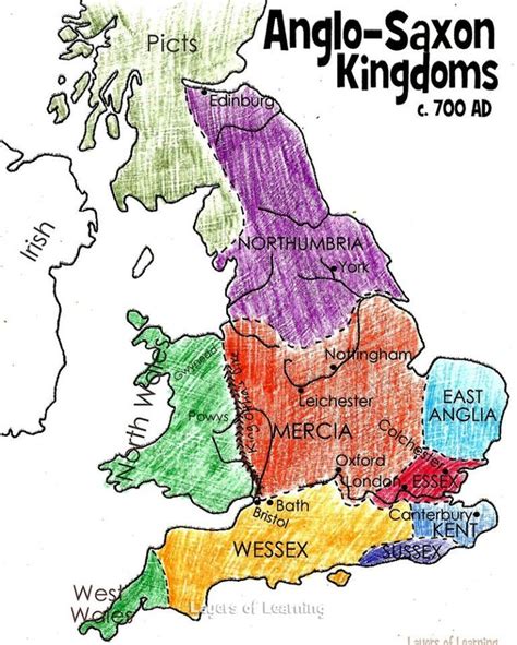 Color the Free Printable Map of Anglo Saxon Kingdoms | Anglo saxon kingdoms, Anglo saxon history ...