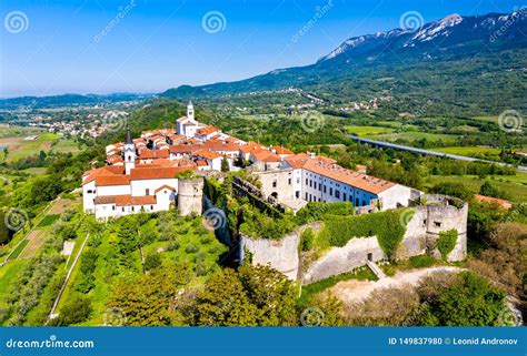 View of Vipavski Kriz Town in Slovenia Stock Photo - Image of forest, architecture: 149837980