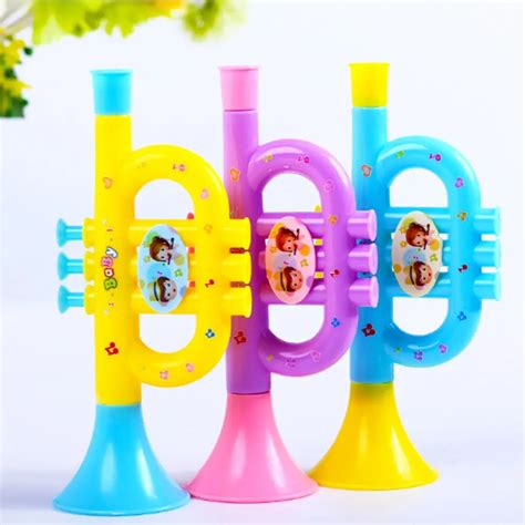 1 PCS Colorful Baby Music Toys Musical Instruments For Kids Trumpet ...