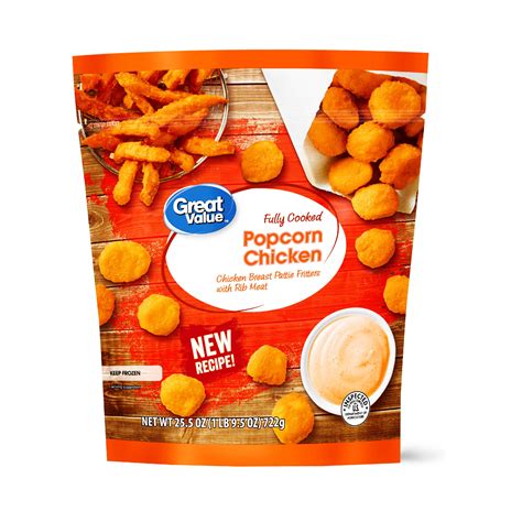 Great Value Breaded Popcorn Chicken, 25.5 oz - Walmart.com