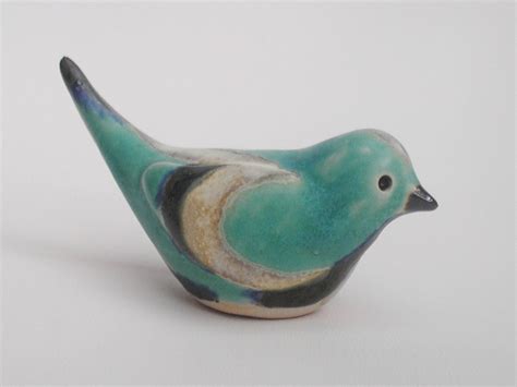 Art & Collectibles Sculpture Raku ceramic Bird sculpture Ceramic Bird ...