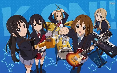 K-On!, k-on, anime, music, band, instruments, girls, HD wallpaper | Peakpx