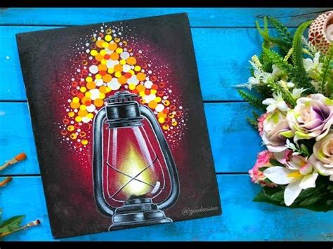 How to make Lantern Painting / Step by Step tutorial using easy Techniques - YouTube | Lantern ...