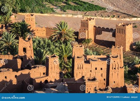 View of Ait Benhaddou Kasbah, Ait Ben Haddou, Ouarzazate, Morocco Stock Image - Image of kasbah ...