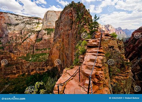 Angels Landing At Zion National Park, Utah Royalty Free Stock Images ...