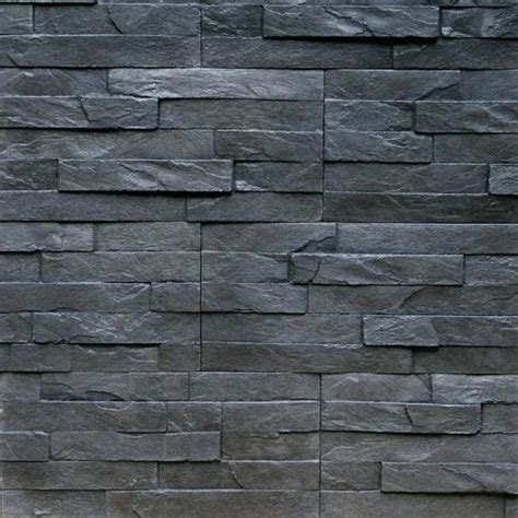 Black Slate Stone Wall Cladding, Size: 6 X 24 Inch, Thickness: 40mm at ...