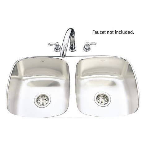 Kindred Double-Basin Stainless Steel Undermount Kitchen Sink at Lowes.com