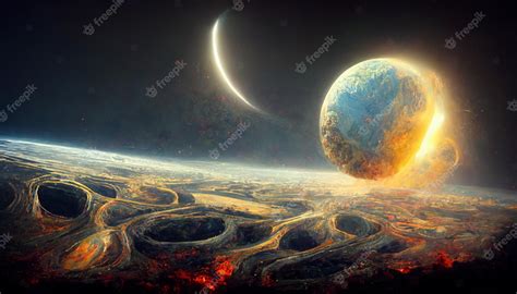 Premium Photo | Destruction of planets concept art illustration ...