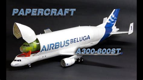 Airbus Beluga A300 PAPERCRAFT - PAPER MODEL | Airbus, Beluga, Paper models