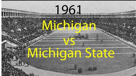 1961 Michigan State @ Michigan College Football Highlights