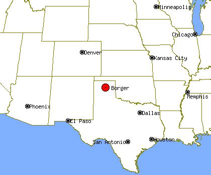 Borger Texas Map