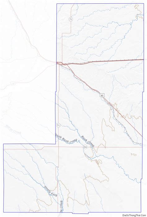 Map of Lincoln County, Colorado