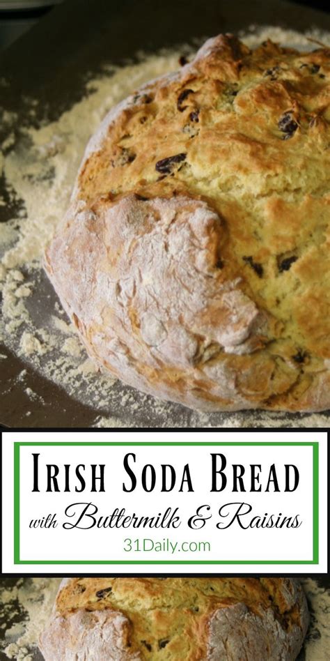 Irish soda bread with buttermilk and raisins – Artofit