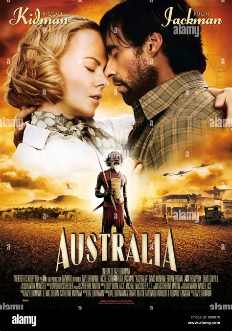 Australia Year: 2008 Director: Baz Luhrmann Movie Poster Nicole Kidman ...