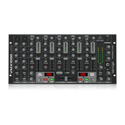 BEHRINGER VMX1000USB Professional 7-Channel Rack-Mount DJ Mixer with USB/Audio Interface, BPM ...