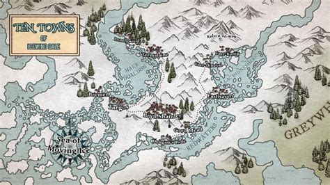 Starting an Icewind Dale campaign (my first non-homebrew), so I made a quick map so that the ...