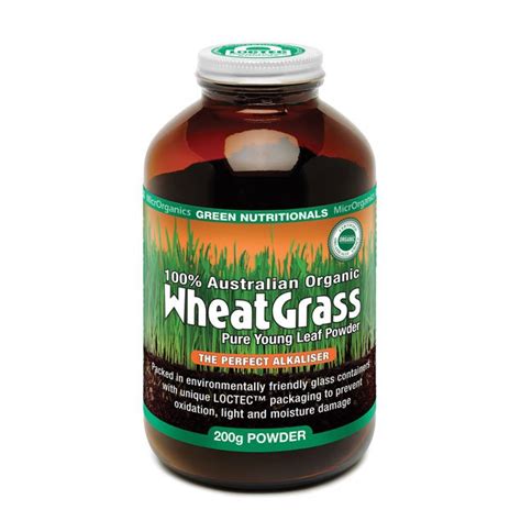 100% Australian Organic WHEATGRASS Powder - Green Nutritionals