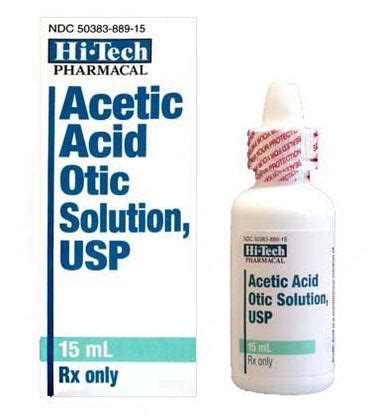 Acetic Acid 2% Non Aqueous Aluminum Acetate Otic Solution for Ear Infe — Mountainside Medical ...