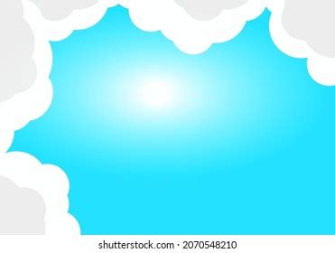 Sky Background Cartoon Clouds Stock Vector (Royalty Free) 2070548210 ...