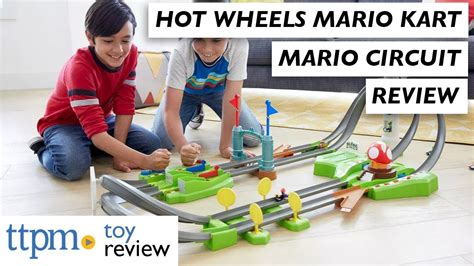 Hot Wheels Mario Kart Circuit Track Set With 1:64 Scale DIE-CAST Kart ...