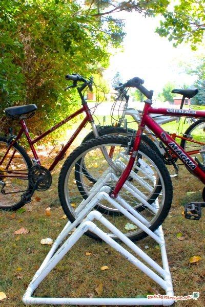 DIY PVC Bike Rack - Made By Marzipan | Diy bike rack, Pvc bike racks ...