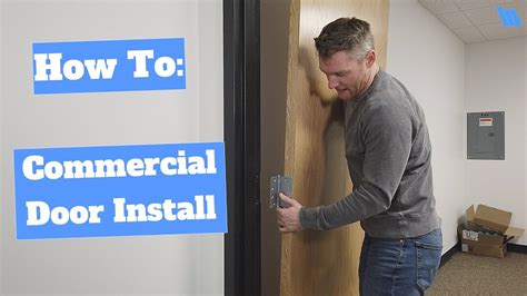 How To Install A Commercial Door - YouTube