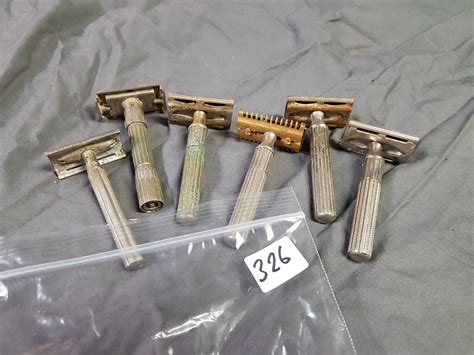 LOT OF 6 SHAVING RAZORS (VINTAGE)