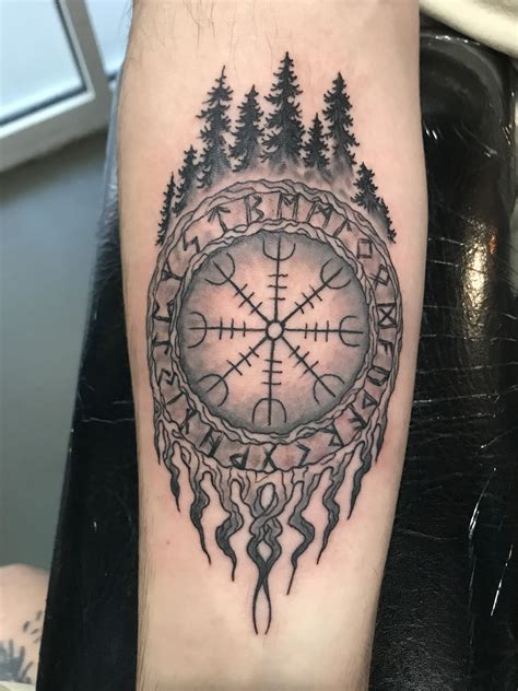 Nordic Viking tree tattoo