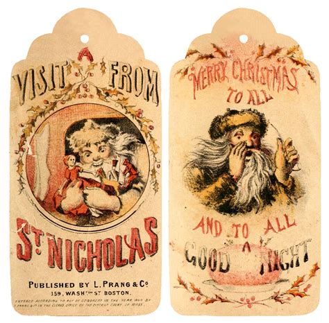 Vintage Christmas Gift Tags - 6 Free PDF Printables | Printablee