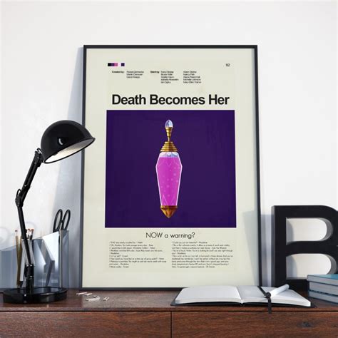 Death Becomes Her Mid-Century Modern Inspired Print – Poster | Canvas ...