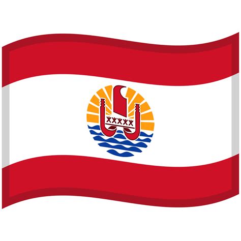 French Polynesia Waved Flag Icon | Waved Flags Iconpack | Wikipedia Authors