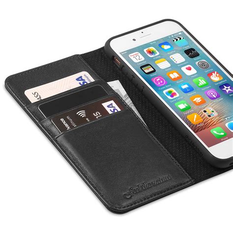 SHIELDON New iPhone SE 2020 Wallet Case with Genuine Leather Cover ...