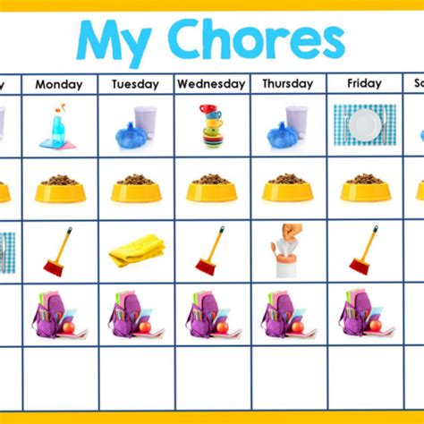 Editable Chore Chart for Kids | Happy Brown House