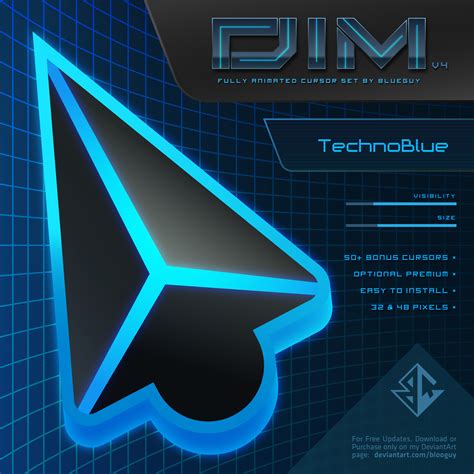 DIM v4 | TechnoBlue Cursor Pack - SkinPack