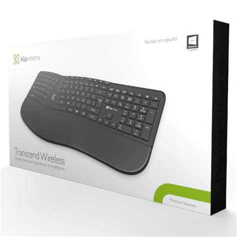 Klip Xtreme Teclado Inalámbrico Ergonómico en Español, KBK-530S ...